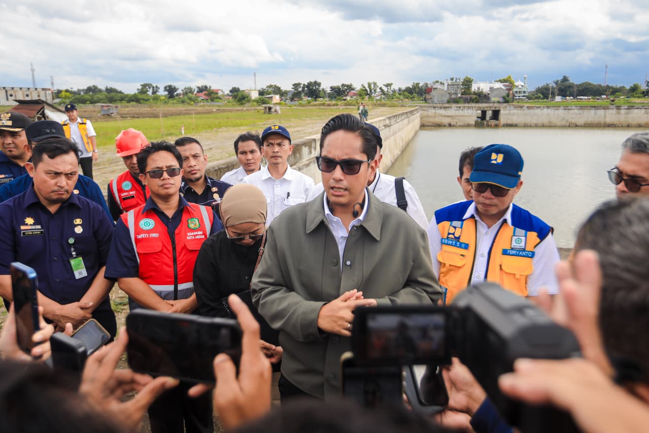 Tinjau Kolam Detensi Selayang, Rico Waas Targetkan dapat Mereduksi 10 -15 Persen Banjir