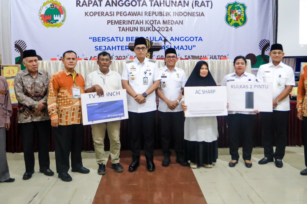 Dinilai Sehat dan Baik, Ini Pesan Rico Waas Saat Buka RAT Koperasi Pegawai Republik Indonesia Pemko Medan