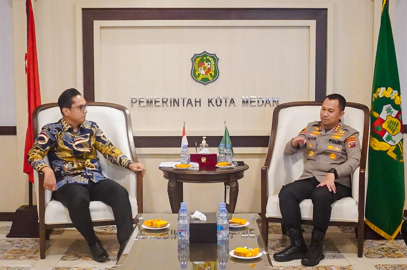 Rico Waas Sambut Kunjungan Kapolrestabes Medan, Bersinergi Atasi Permasalahan Kota