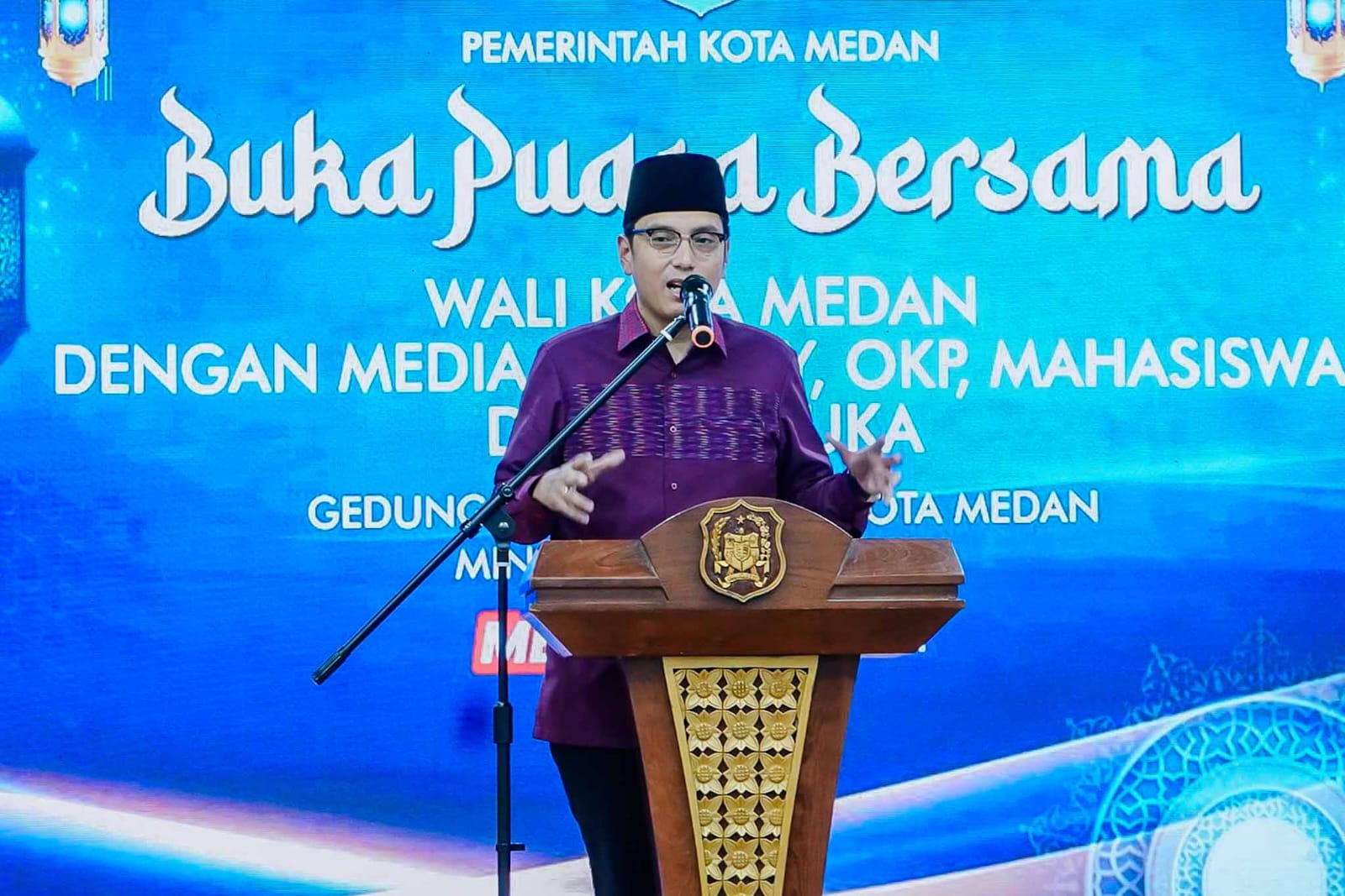 Buka Puasa Bersama Insan Media dan Ormas, Rico Waas Ajak Perkuat Persatuan dan Soliditas Kota Medan