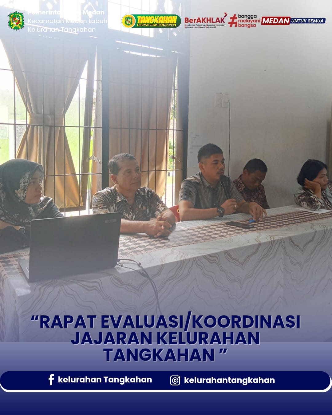 Rapat Evaluasi/Koordinasi Jajaran Kelurahan Tangkahan