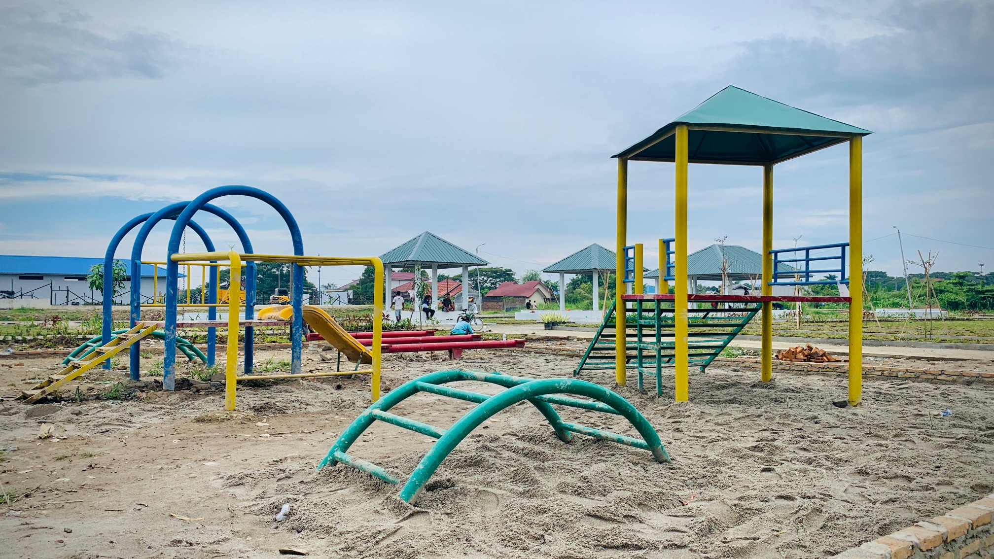 Pembangunan Jogging Track Sekeliling Kolam Retensi Martubung Selesai
