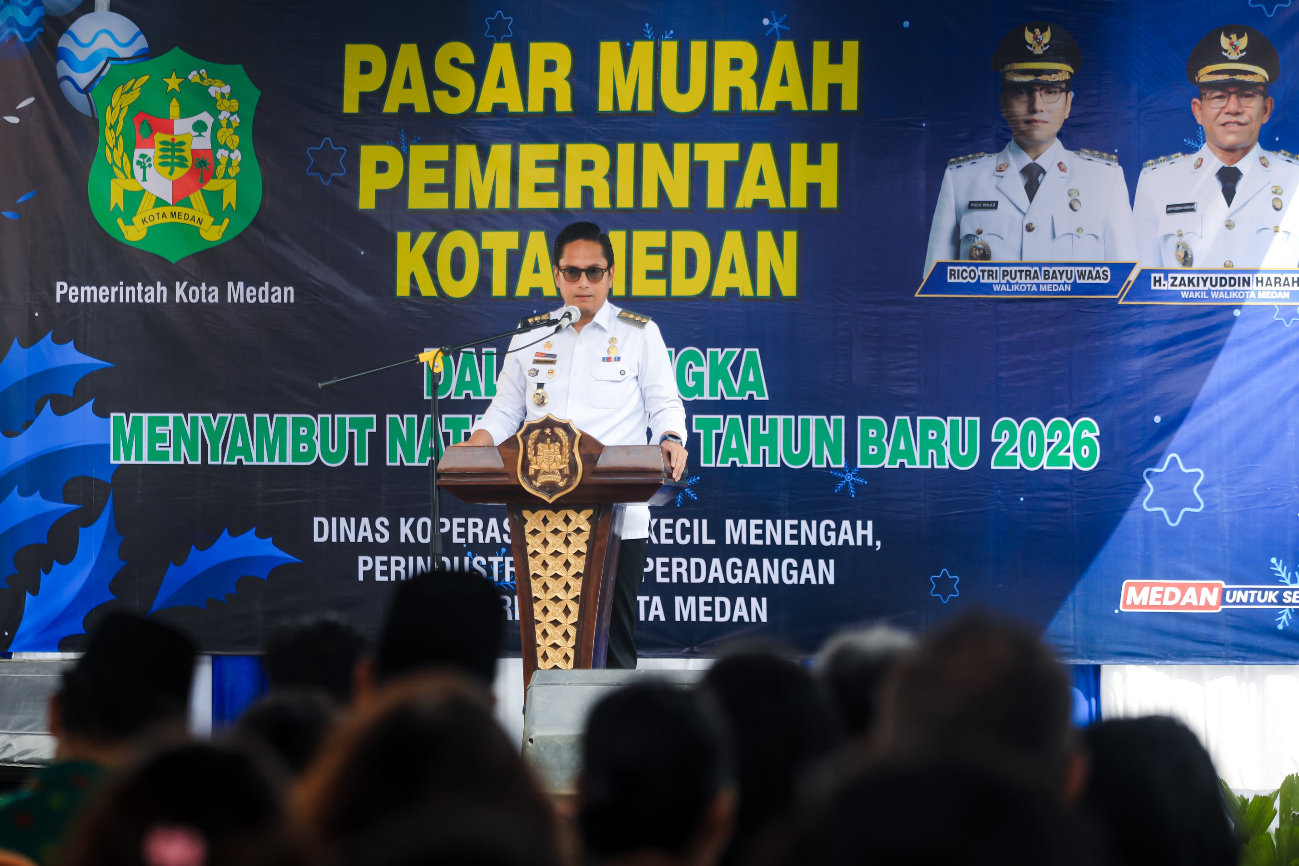 Buka Pasar Murah Sambut Natal dan Tahun Baru, Rico Waas Tegaskan Stok Bahan Pokok Harus Tersedia Jangan Sampai Kosong